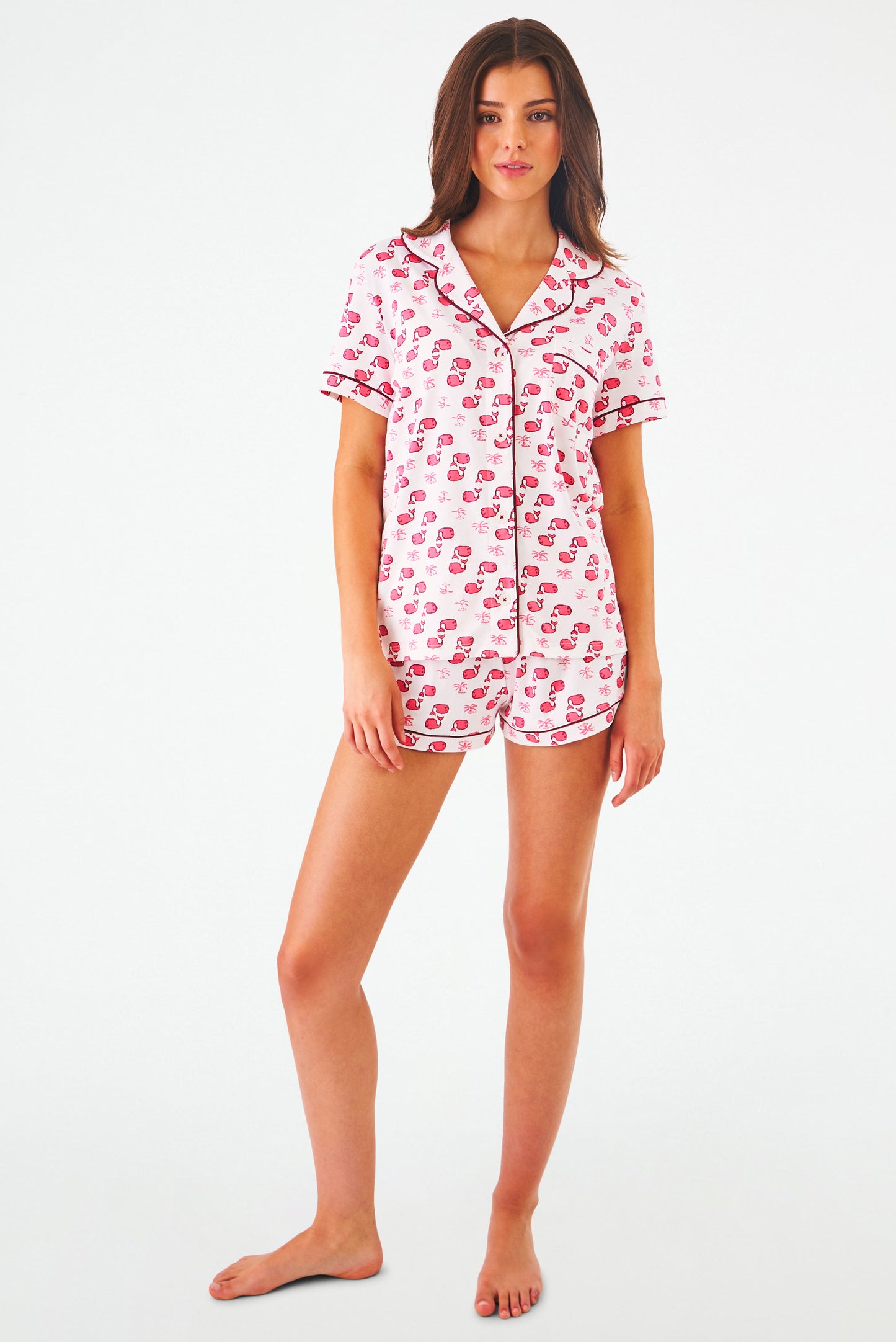 Roller Rabbit Pink Moby Polo Pajamas view 4