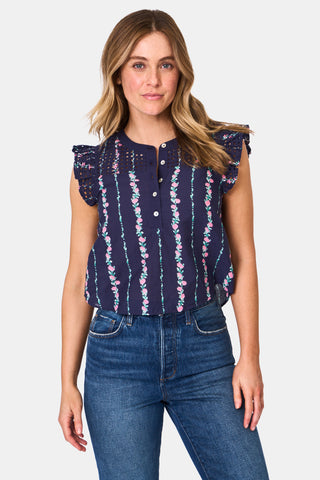 Roller Rabbit Alba Eyelet Ruthie Top