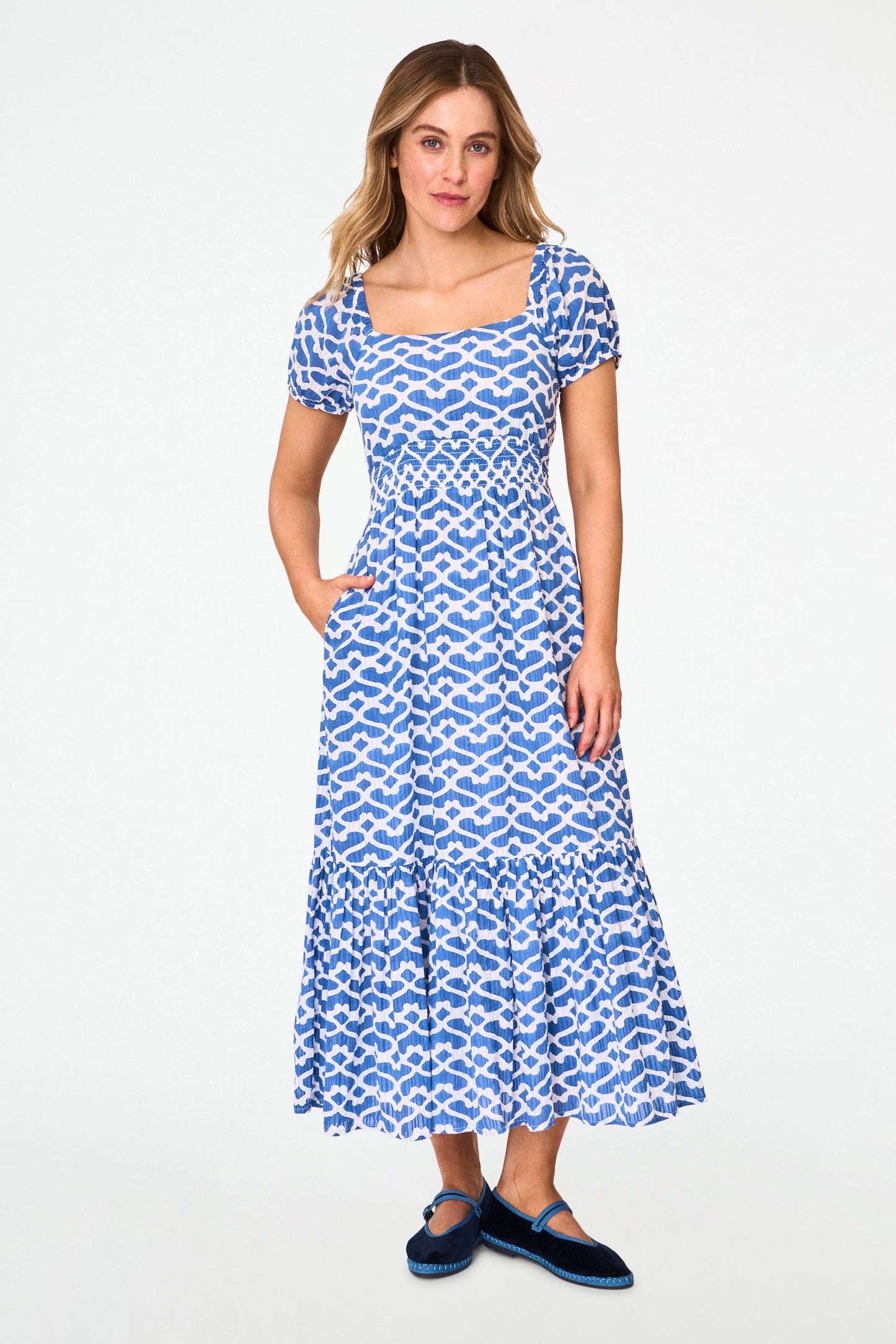 Roller Rabbit Blue Big Cata Annika Dress view 4