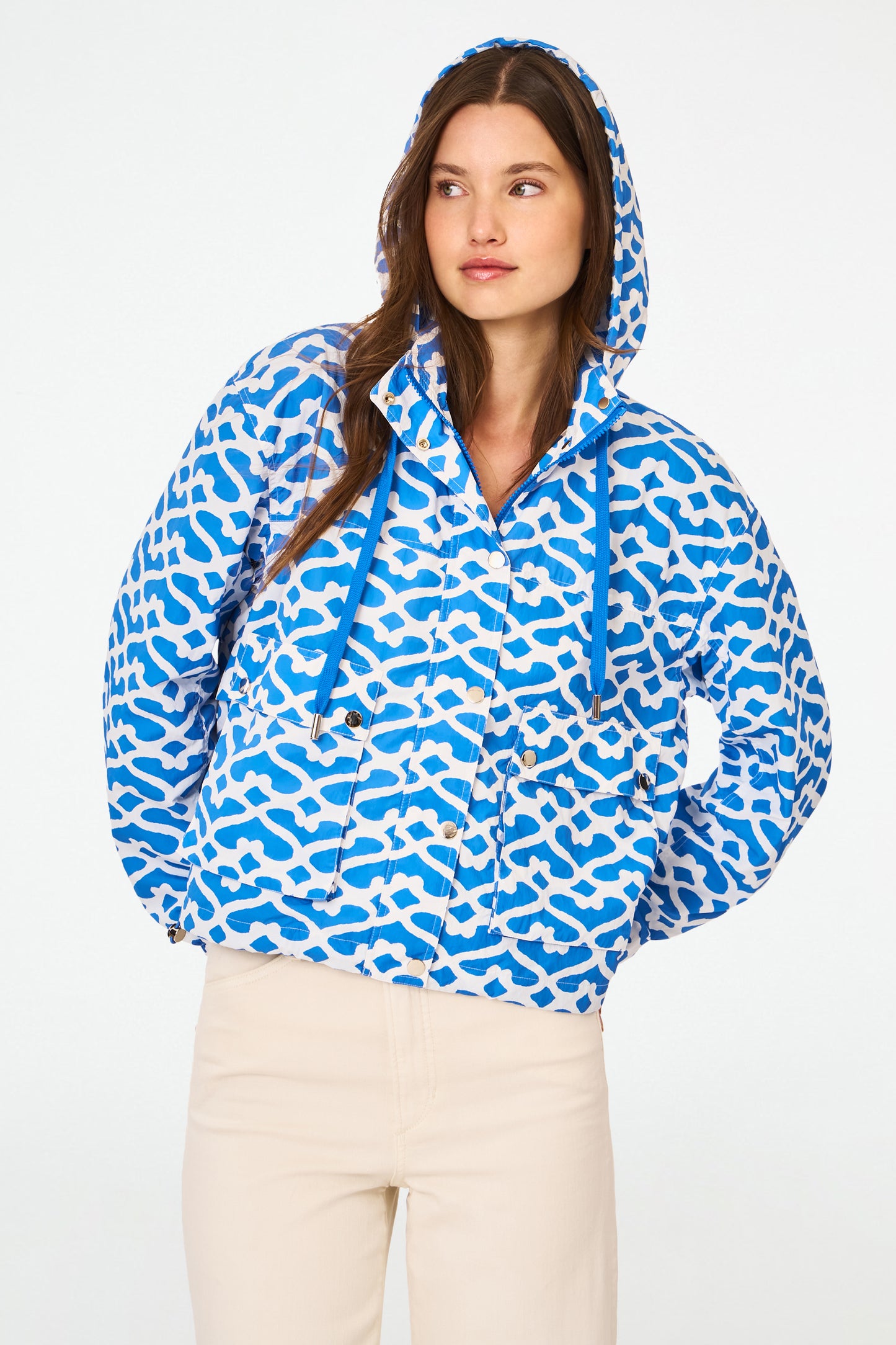 Roller Rabbit Blue Big Cata Bay Windbreaker view 1