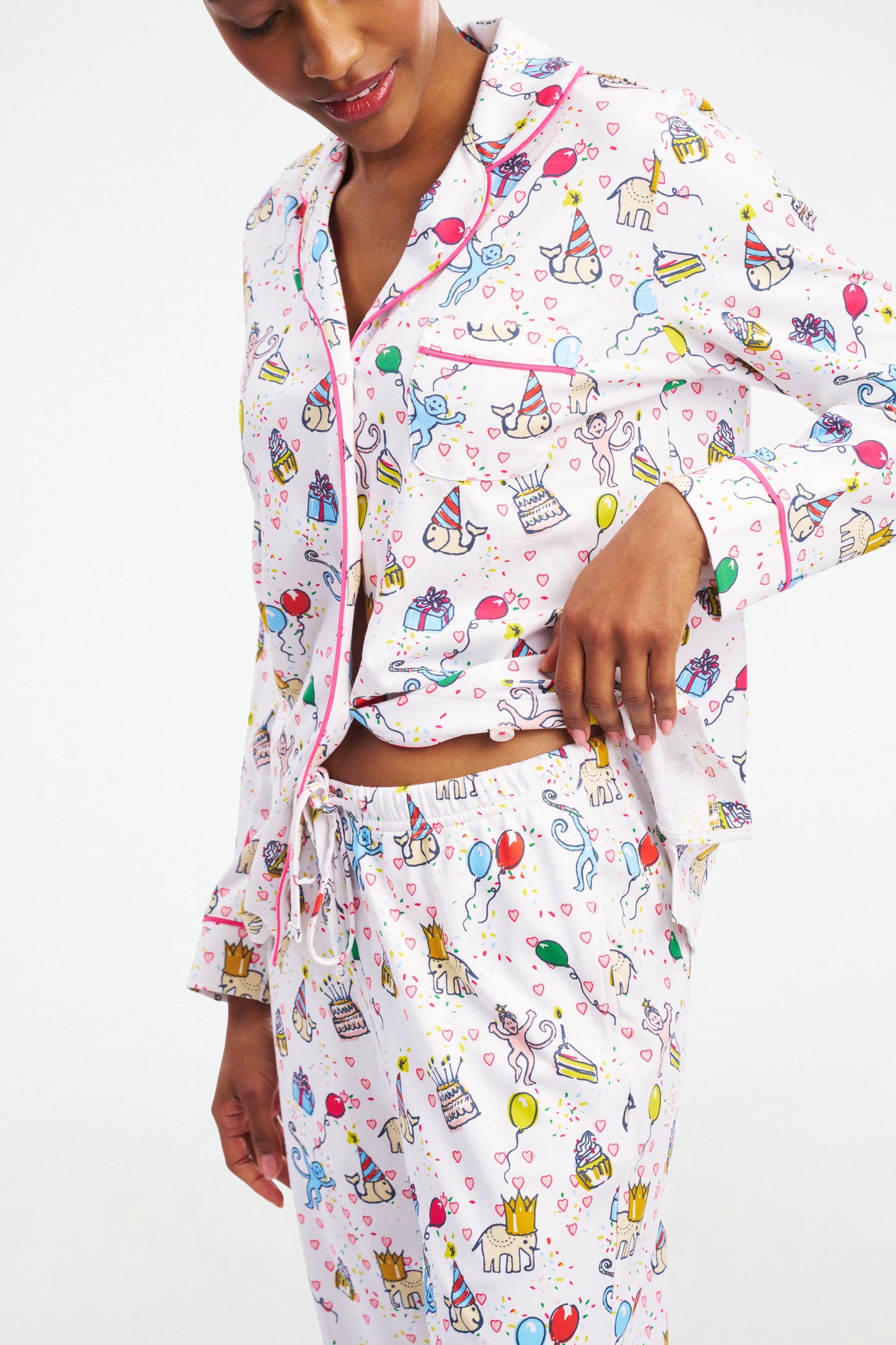 Birthday Bonanza Long Sleeve Polo Pajamas view 6