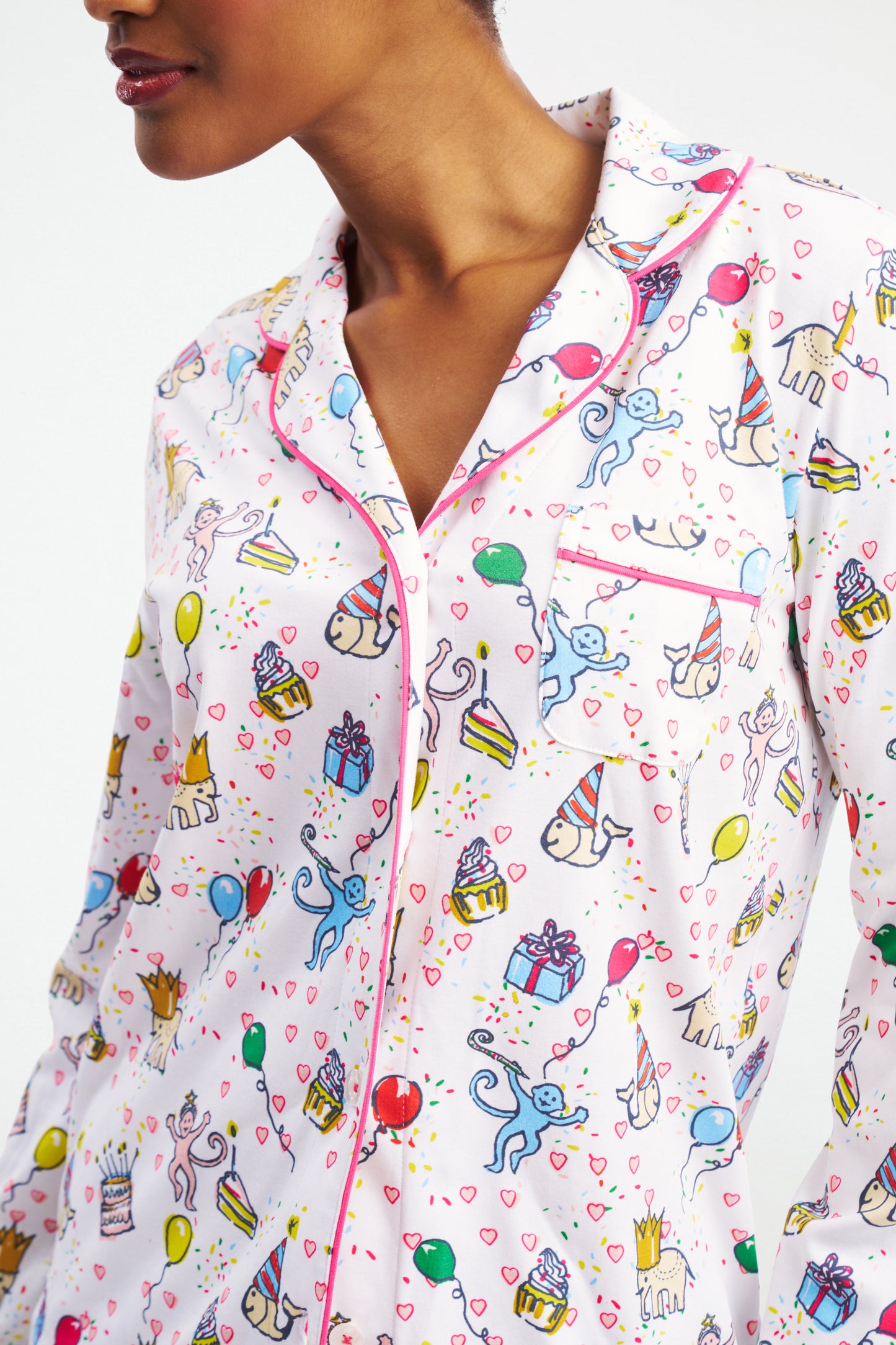 Birthday Bonanza Long Sleeve Polo Pajamas view 2