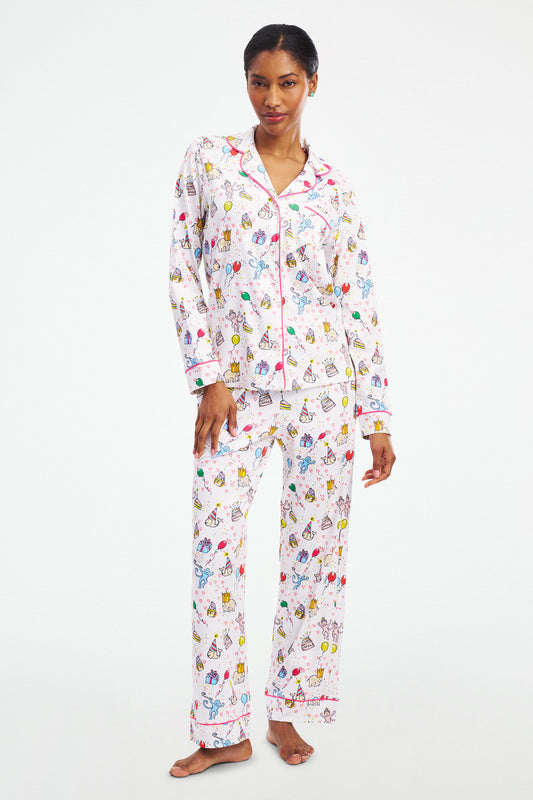 Birthday Bonanza Long Sleeve Polo Pajamas view 1