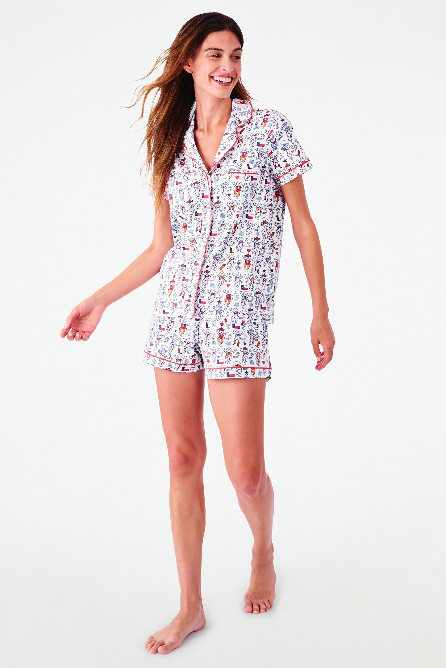 Roller Rabbit Dallas Monkey Polo Pajamas view 4