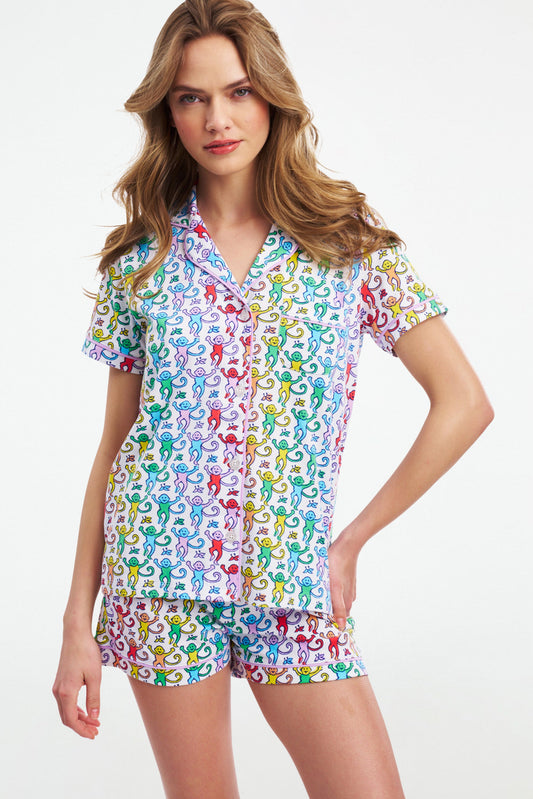 Disco Monkey Polo Pajamas view 1