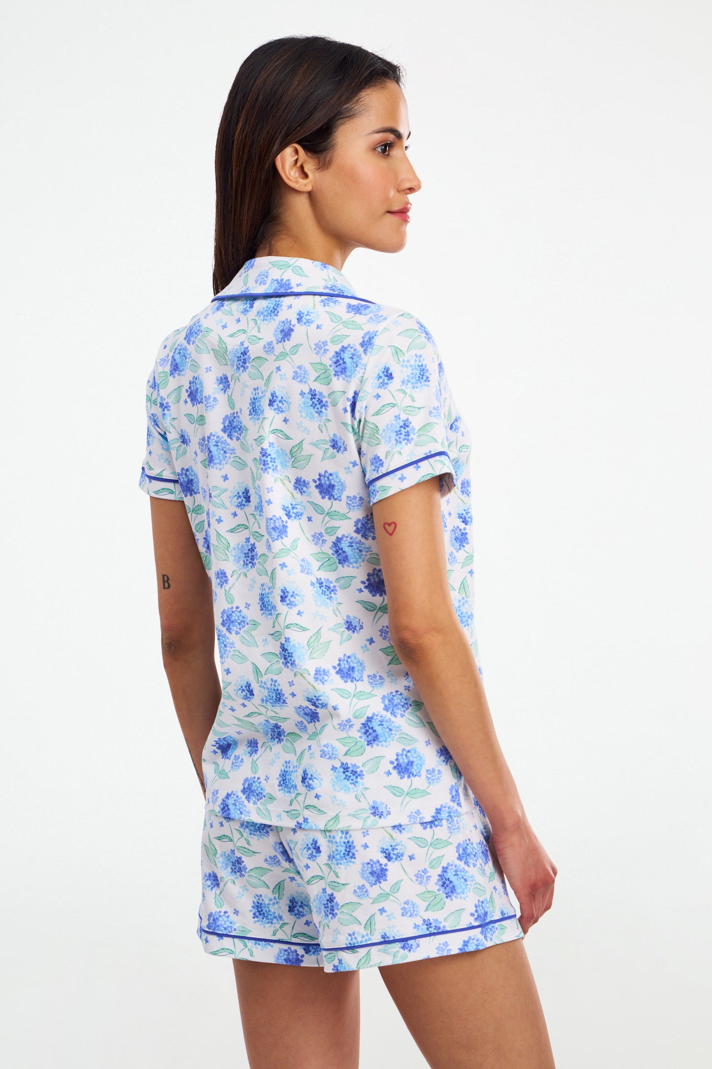 Ditsy Hydrangea Polo Pajamas view 3