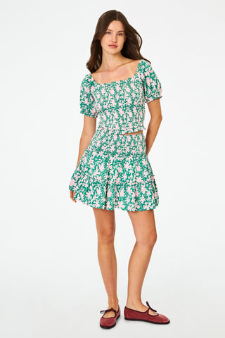 Roller Rabbit Endah Floral Riki Skirt