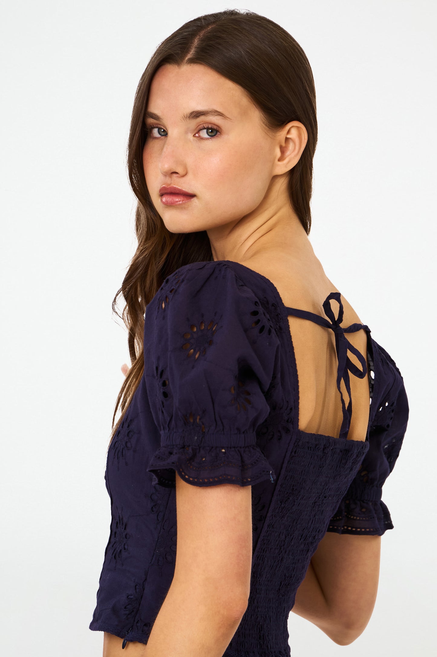 Eyelet Kayla Top view 7