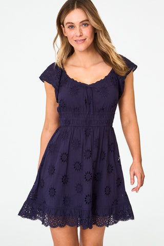 Eyelet Pipette Dress