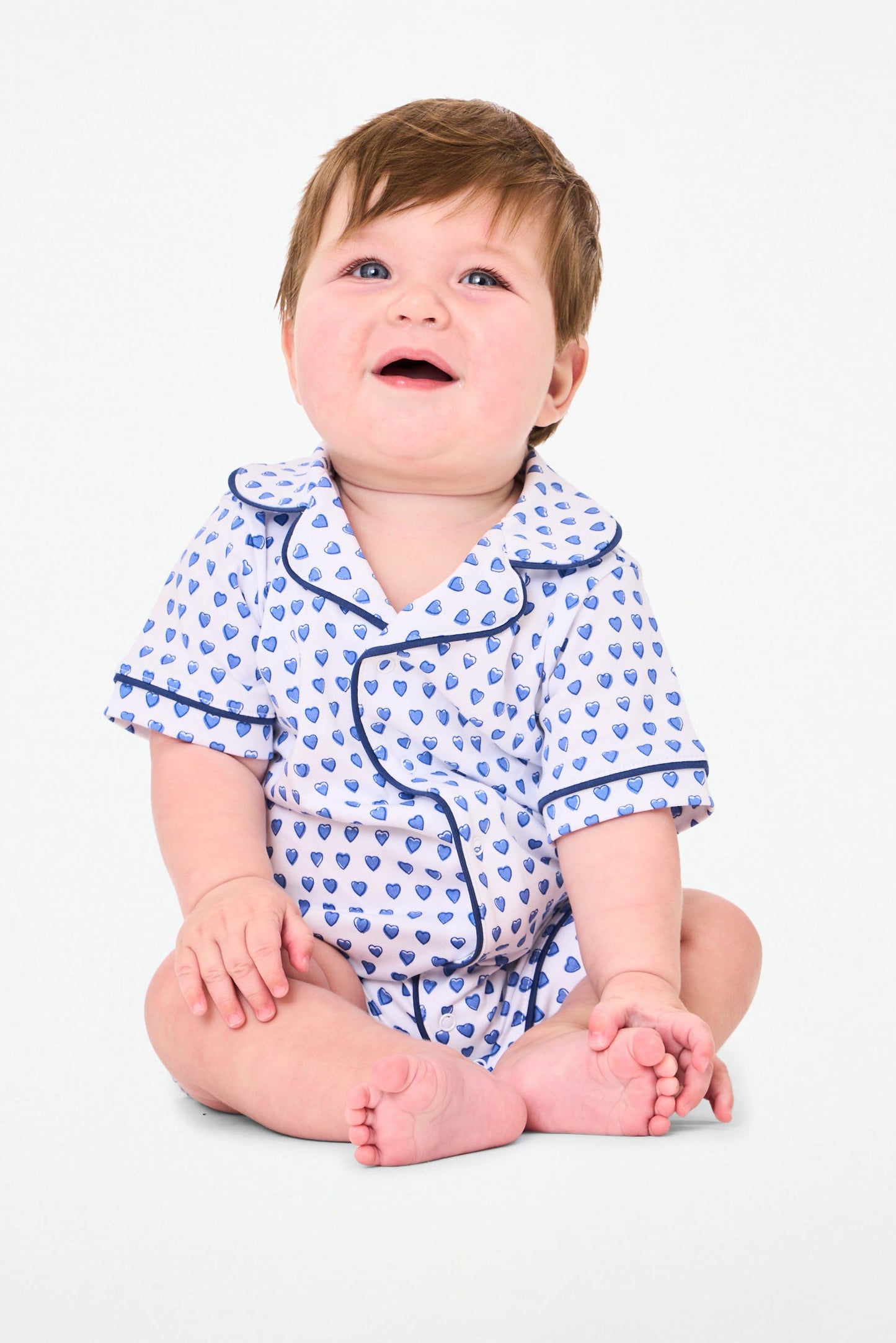 Infant Hearts Polo Onesie view 2