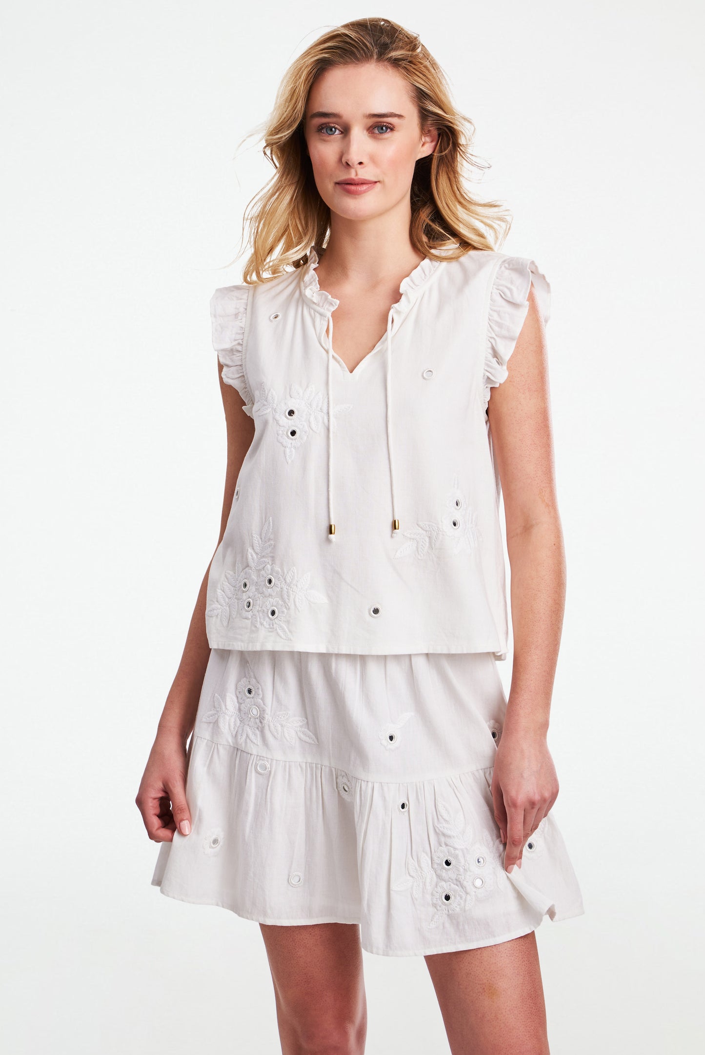 Gloriosa Embroidery Steffie Top view 6