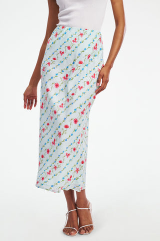 Roller Rabbit Greta Floral Stripe Natalie Skirt