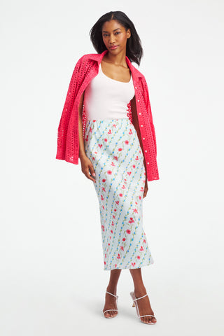 Roller Rabbit Greta Floral Stripe Natalie Skirt