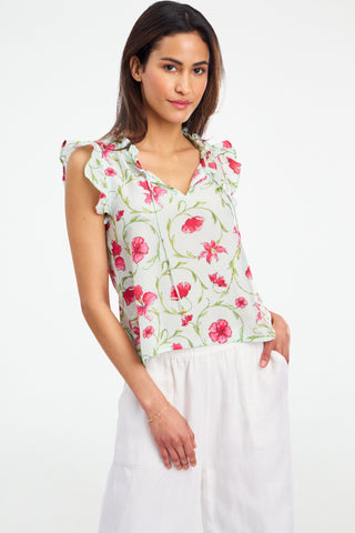 Roller Rabbit Greta Floral Swirl Steffie Top