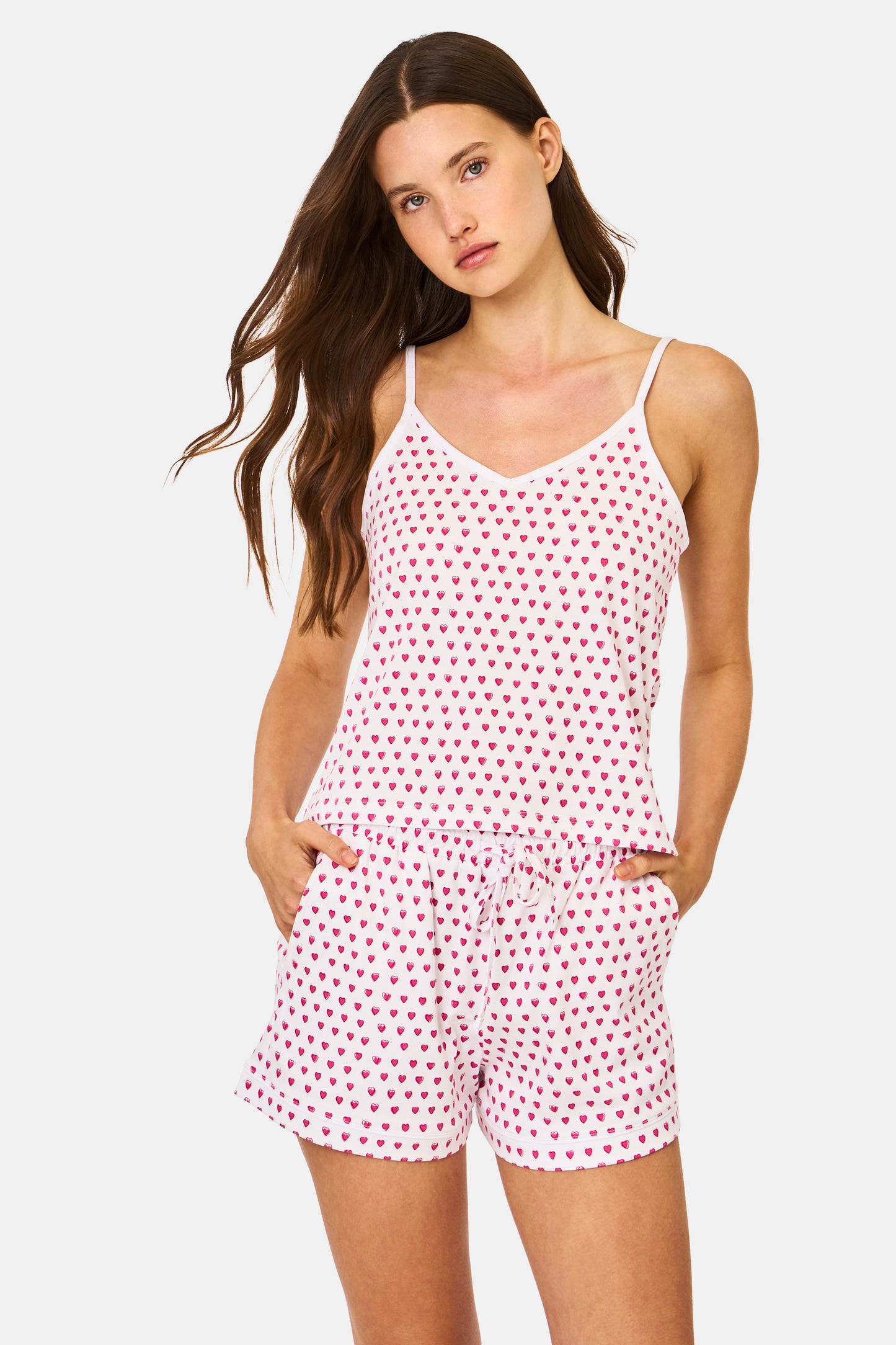 Roller Rabbit Pink Hearts Mischa Tank Set view 3