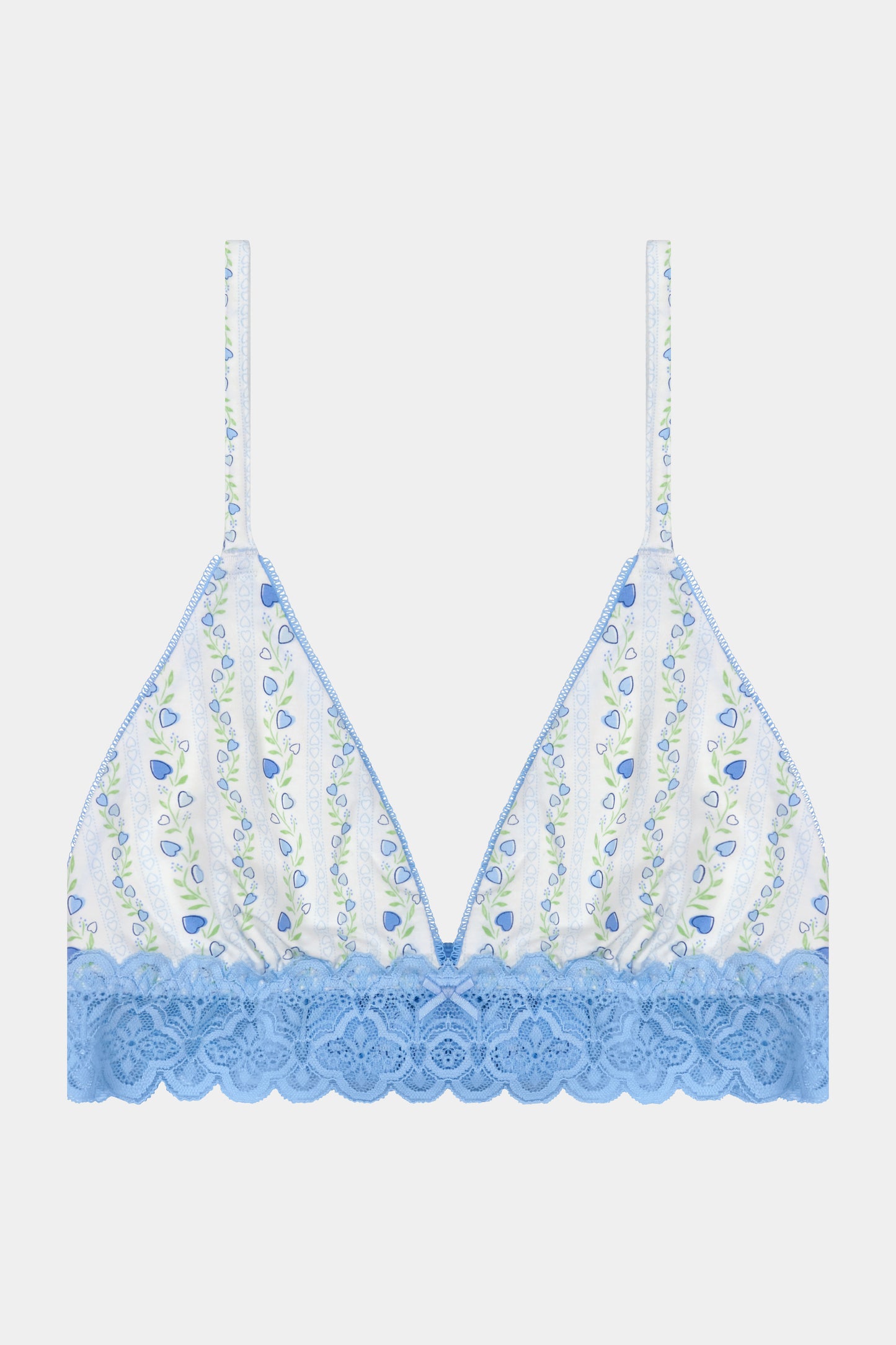 Roller Rabbit Blue Hearts Vine Mercer Bralette view 2