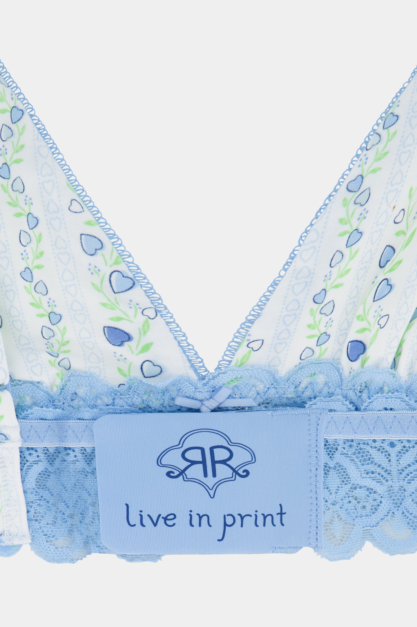 Roller Rabbit Blue Hearts Vine Mercer Bralette view 8