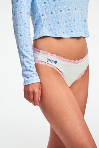 Roller Rabbit Multi Color Hearts Bikini 4 Pack