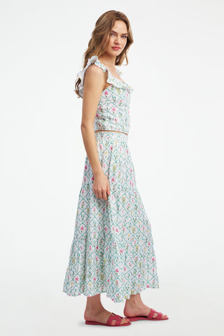 Roller Rabbit Jemina Wildflower Embroidery Carlisa Skirt