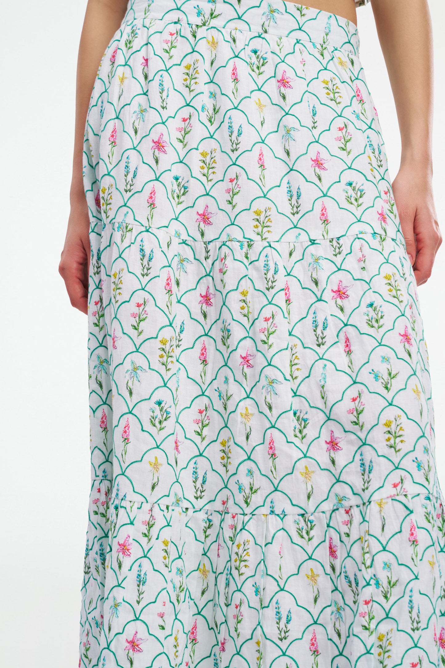 Roller Rabbit Jemina Wildflower Embroidery Carlisa Skirt view 5