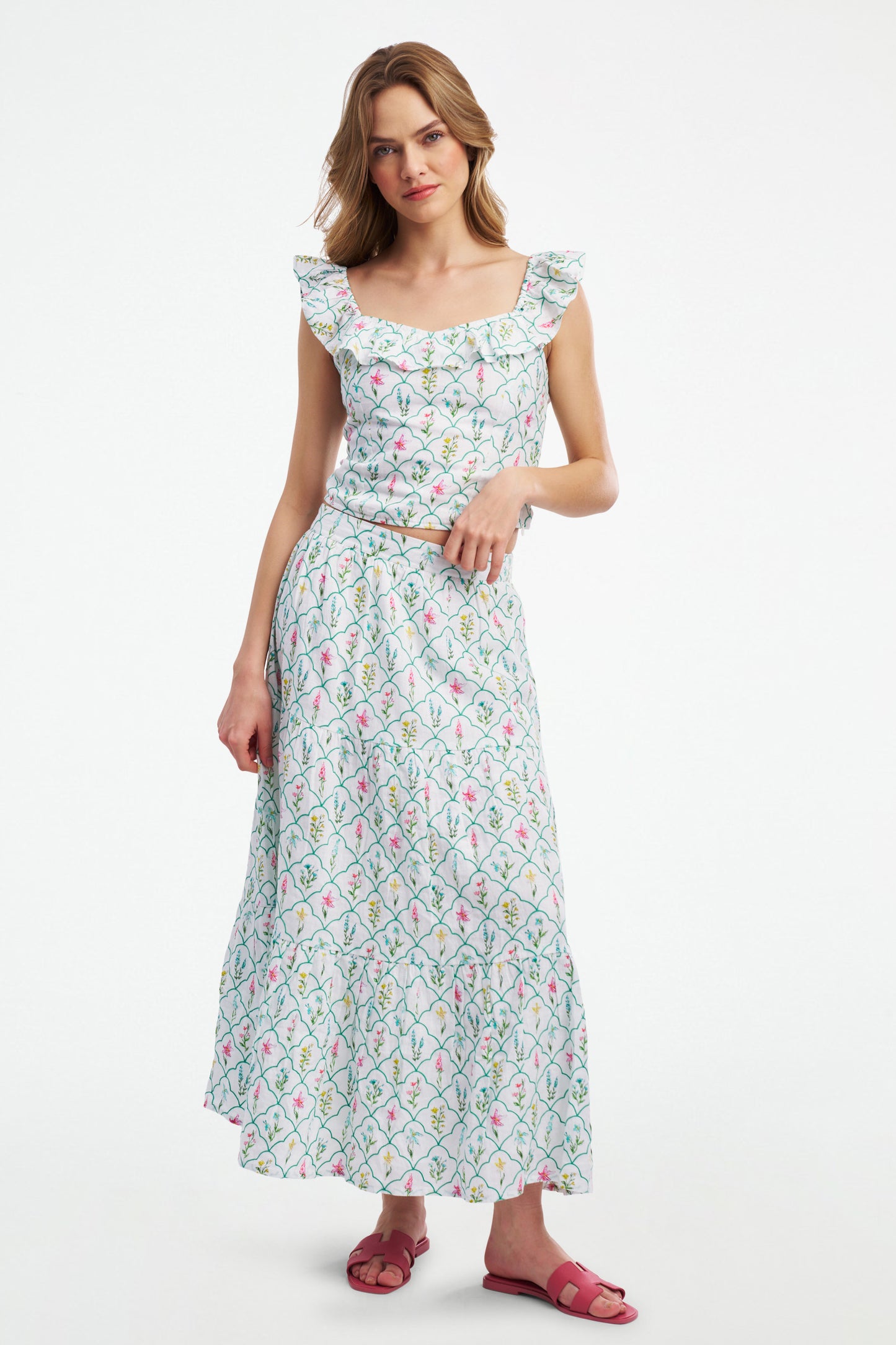 Roller Rabbit Jemina Wildflower Embroidery Carlisa Skirt view 2