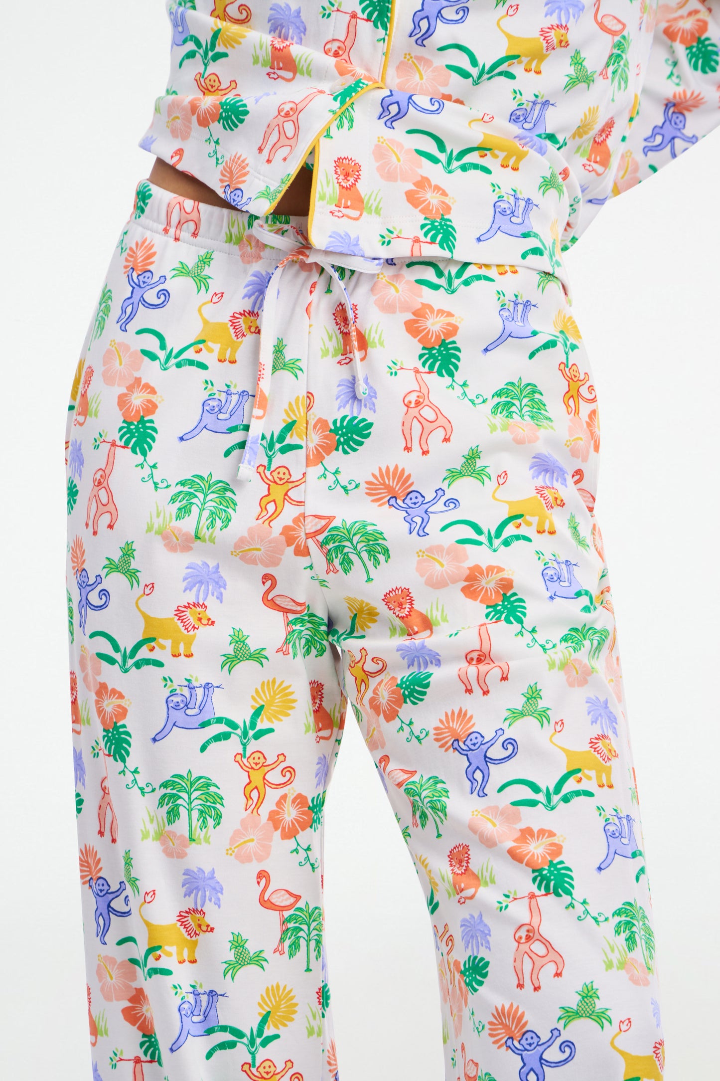 Jungle Party Long Sleeve Polo Pajamas view 2