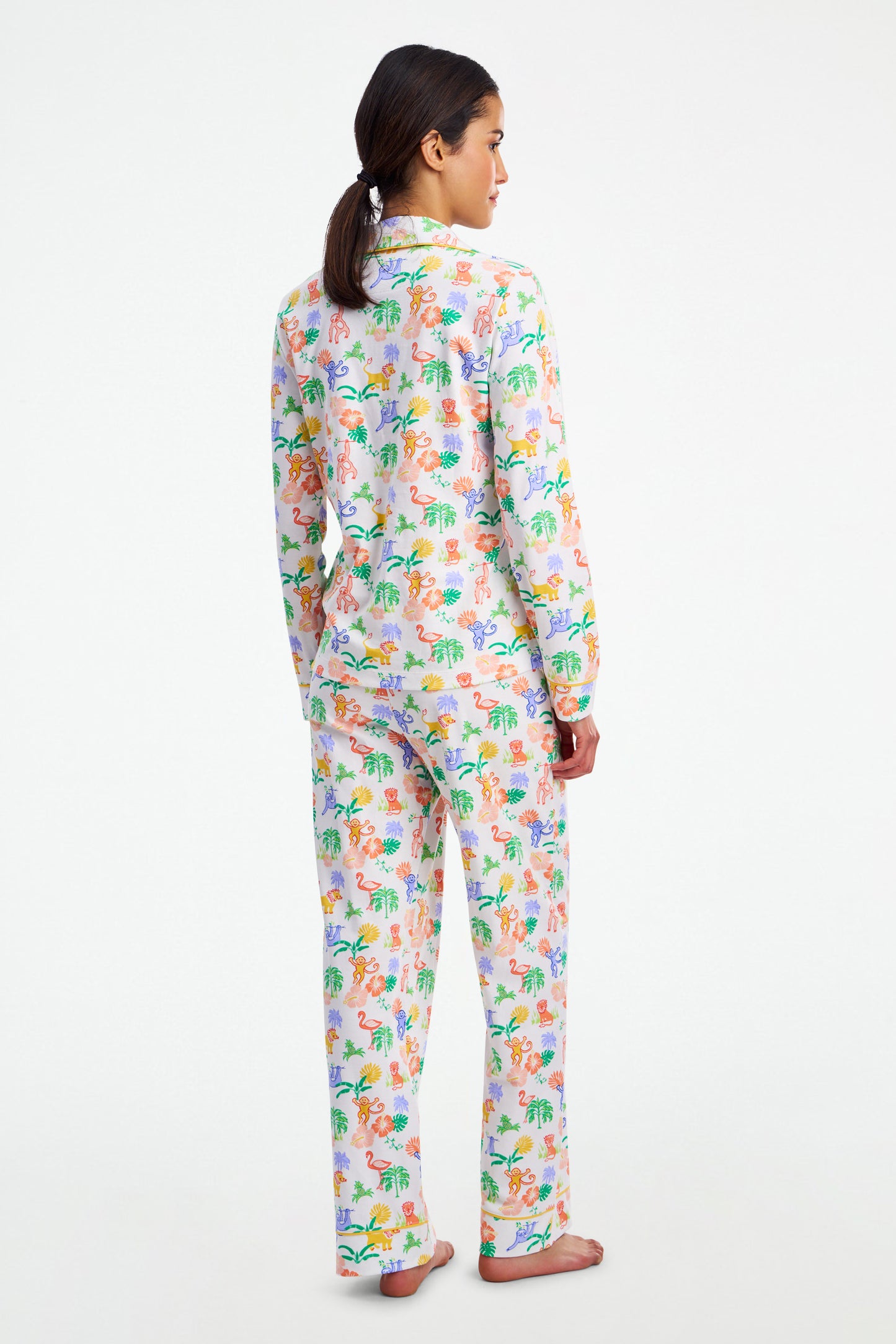 Jungle Party Long Sleeve Polo Pajamas view 5