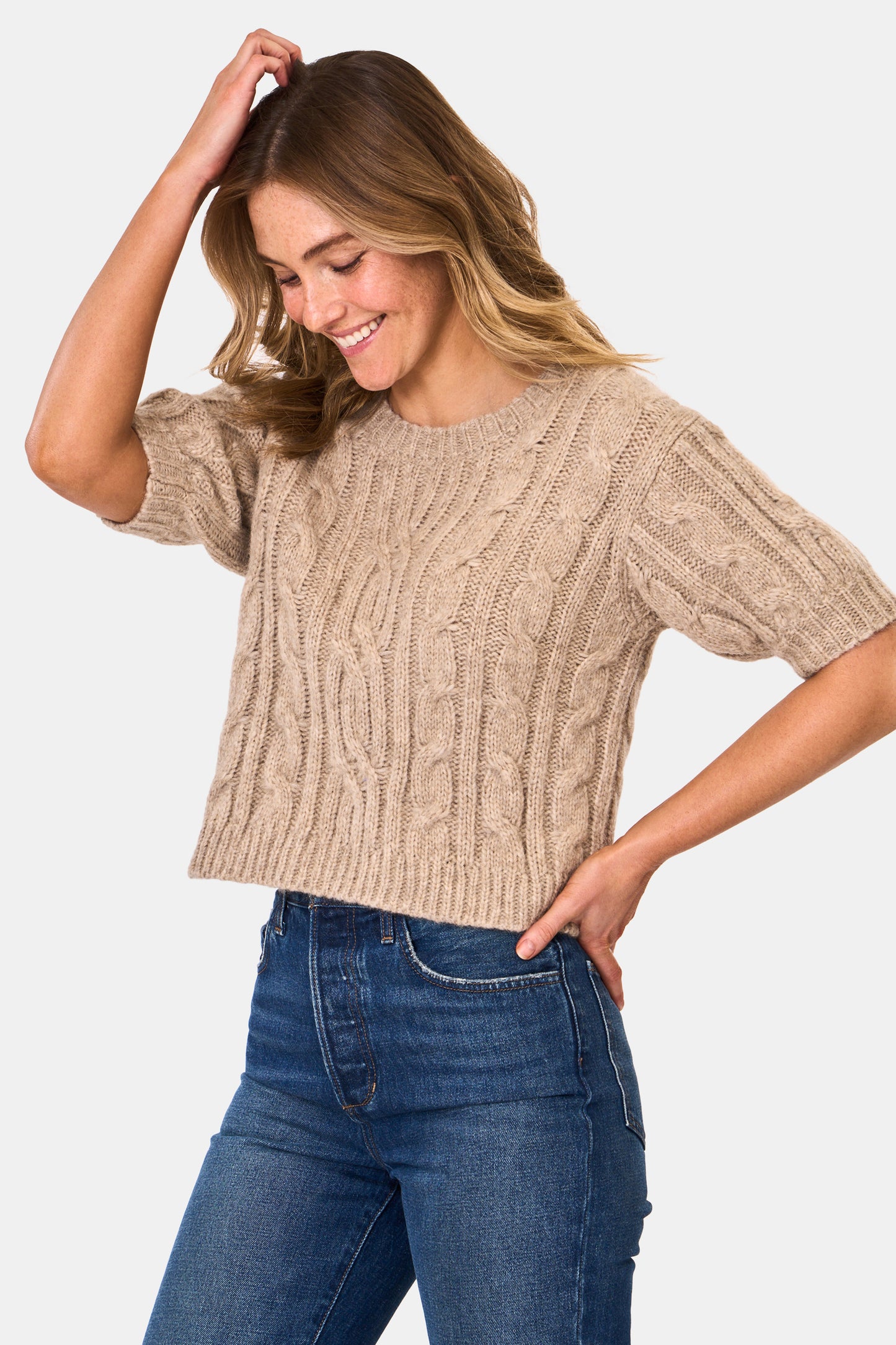 Hattie Cable Knit Sweater view 6
