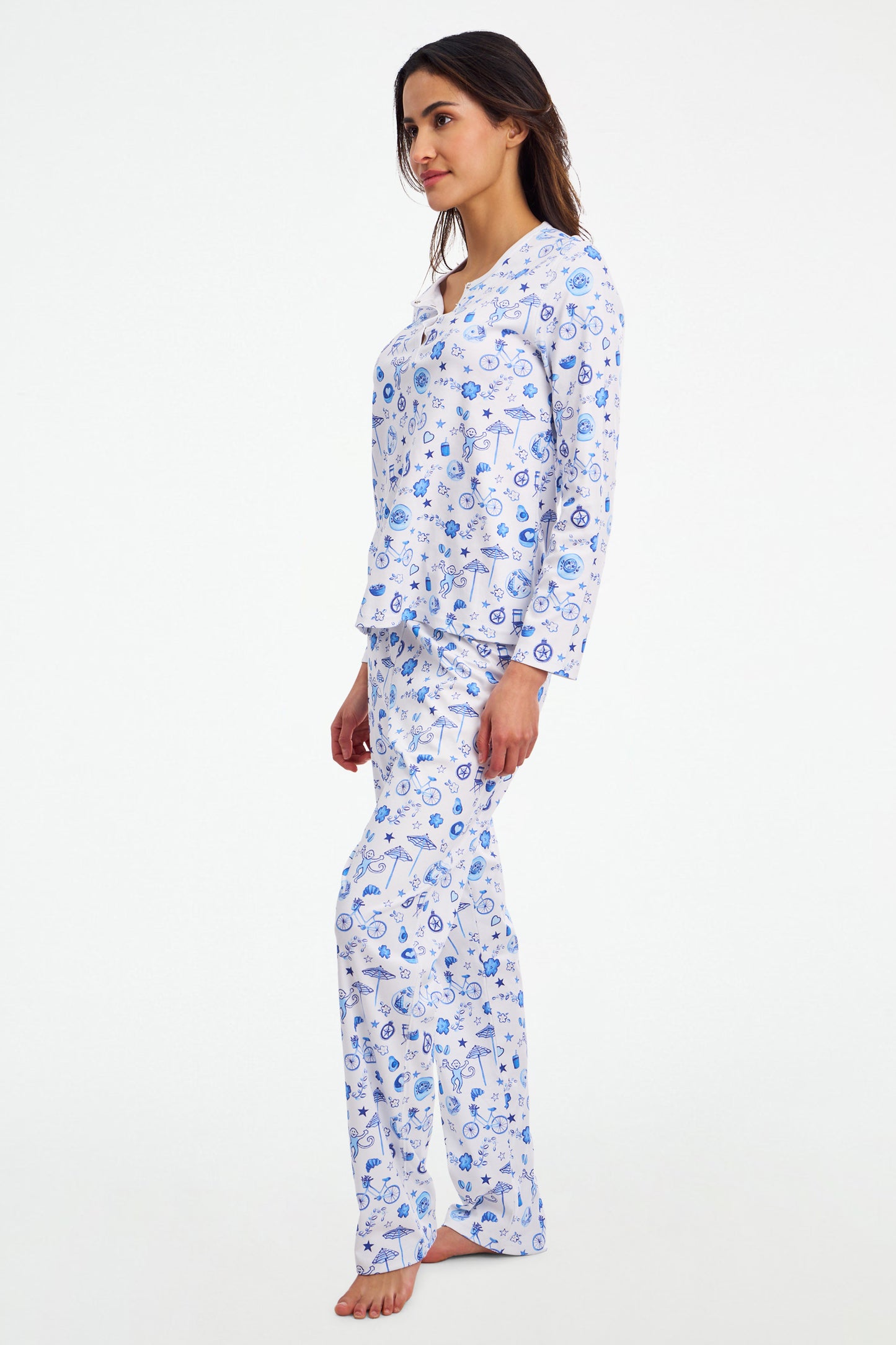 Roller Rabbit Blue Latte Lane Pajamas view 4
