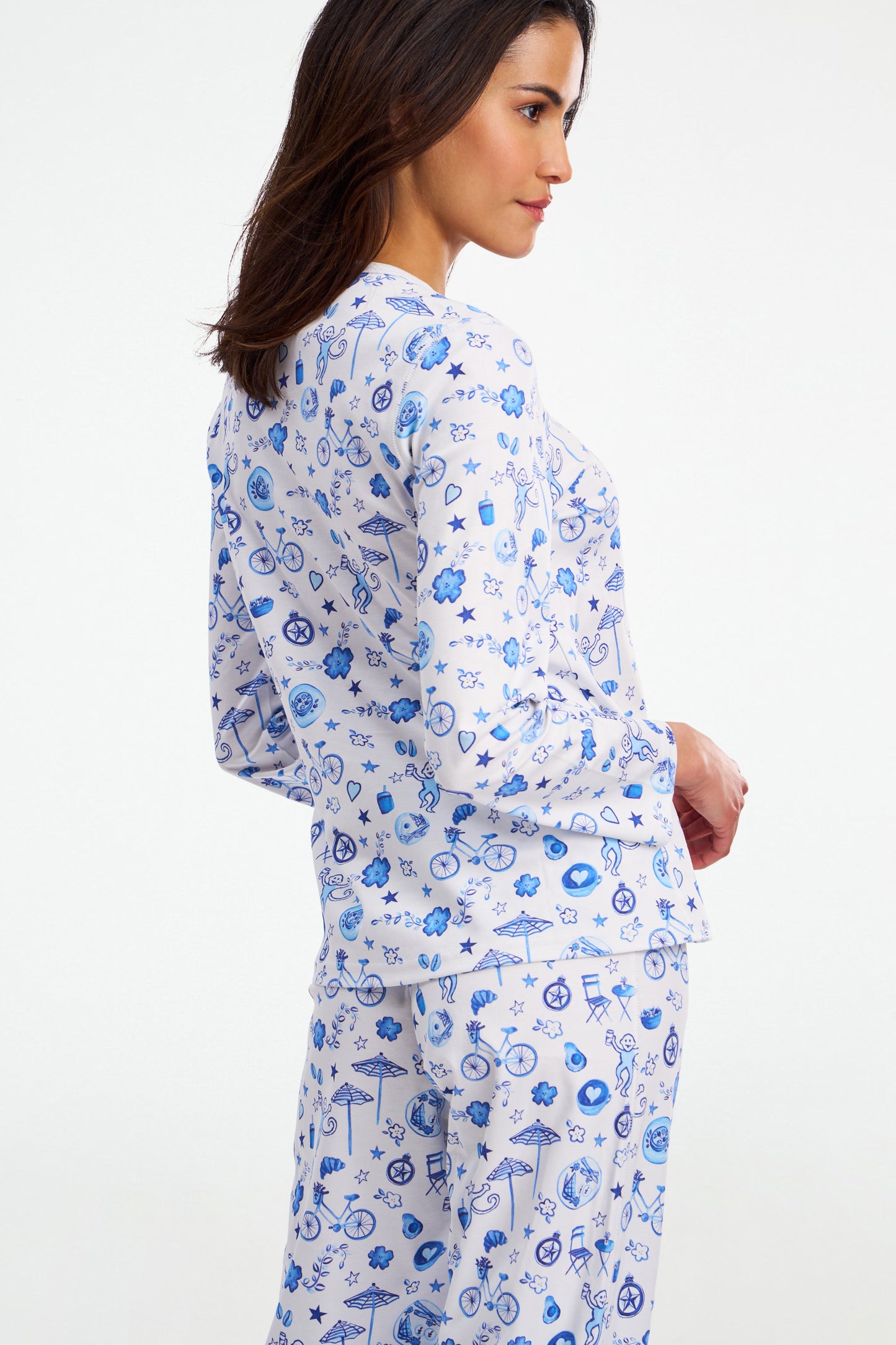 Roller Rabbit Blue Latte Lane Pajamas view 6