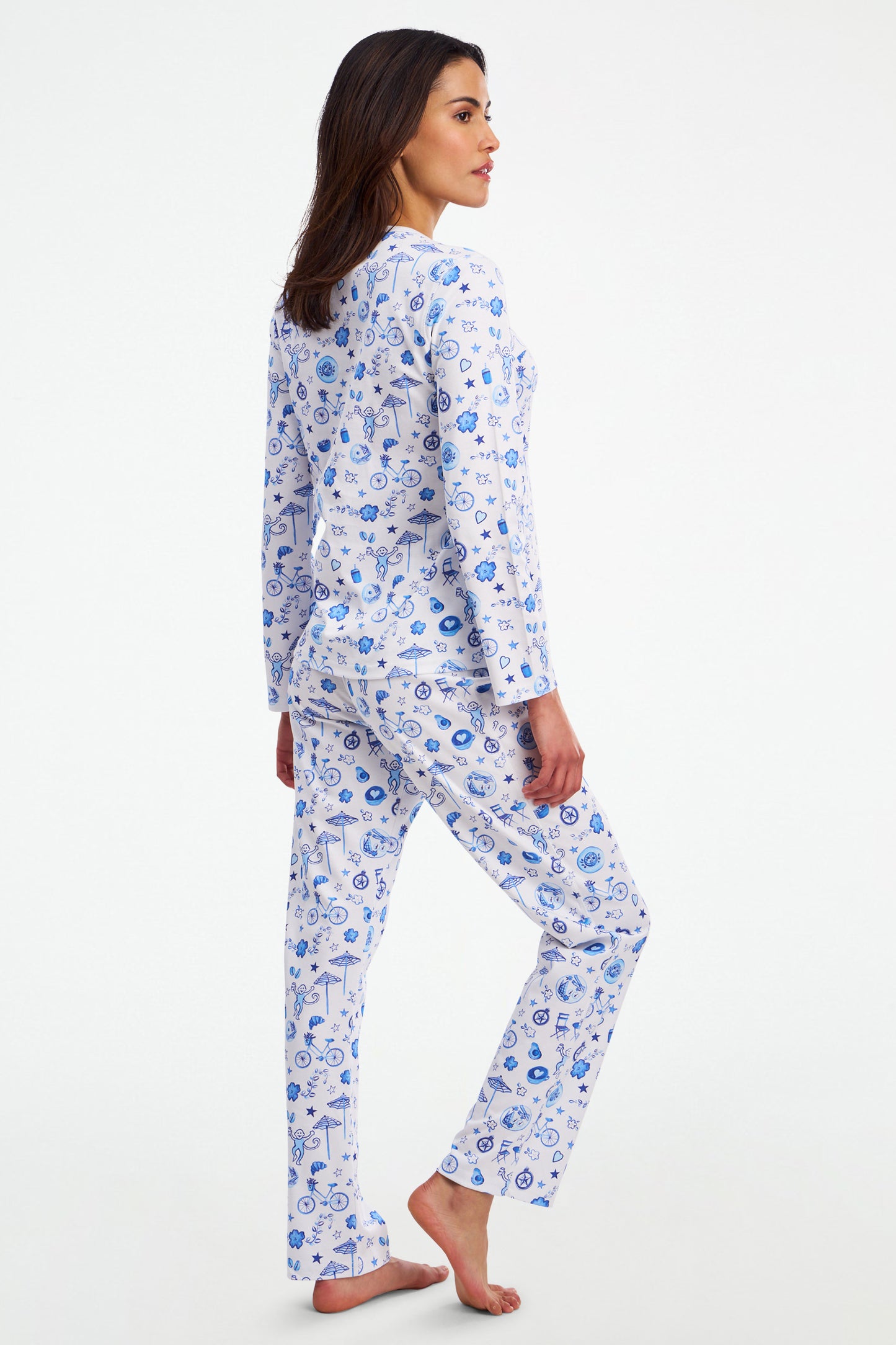 Roller Rabbit Blue Latte Lane Pajamas view 5
