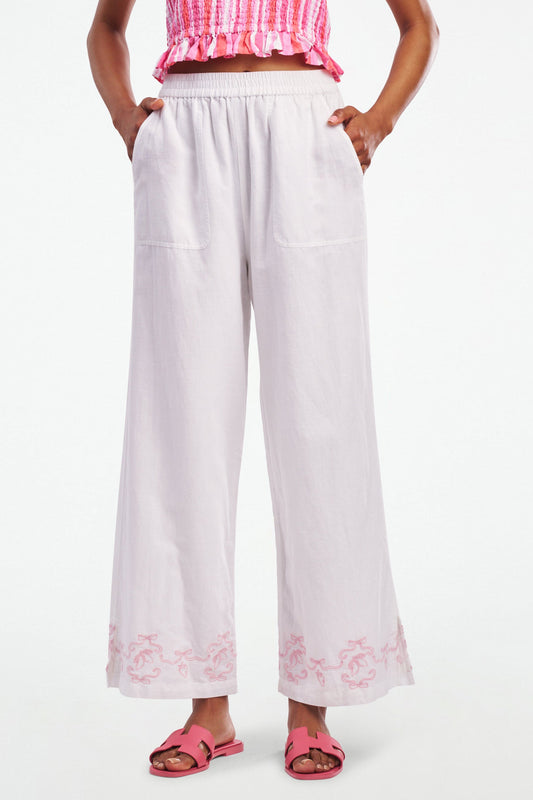 Lemon Bow Embroidery Chloe Pant view 1