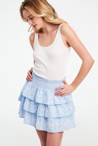 Roller Rabbit Lemon Bow Embroidery Siggy Skirt