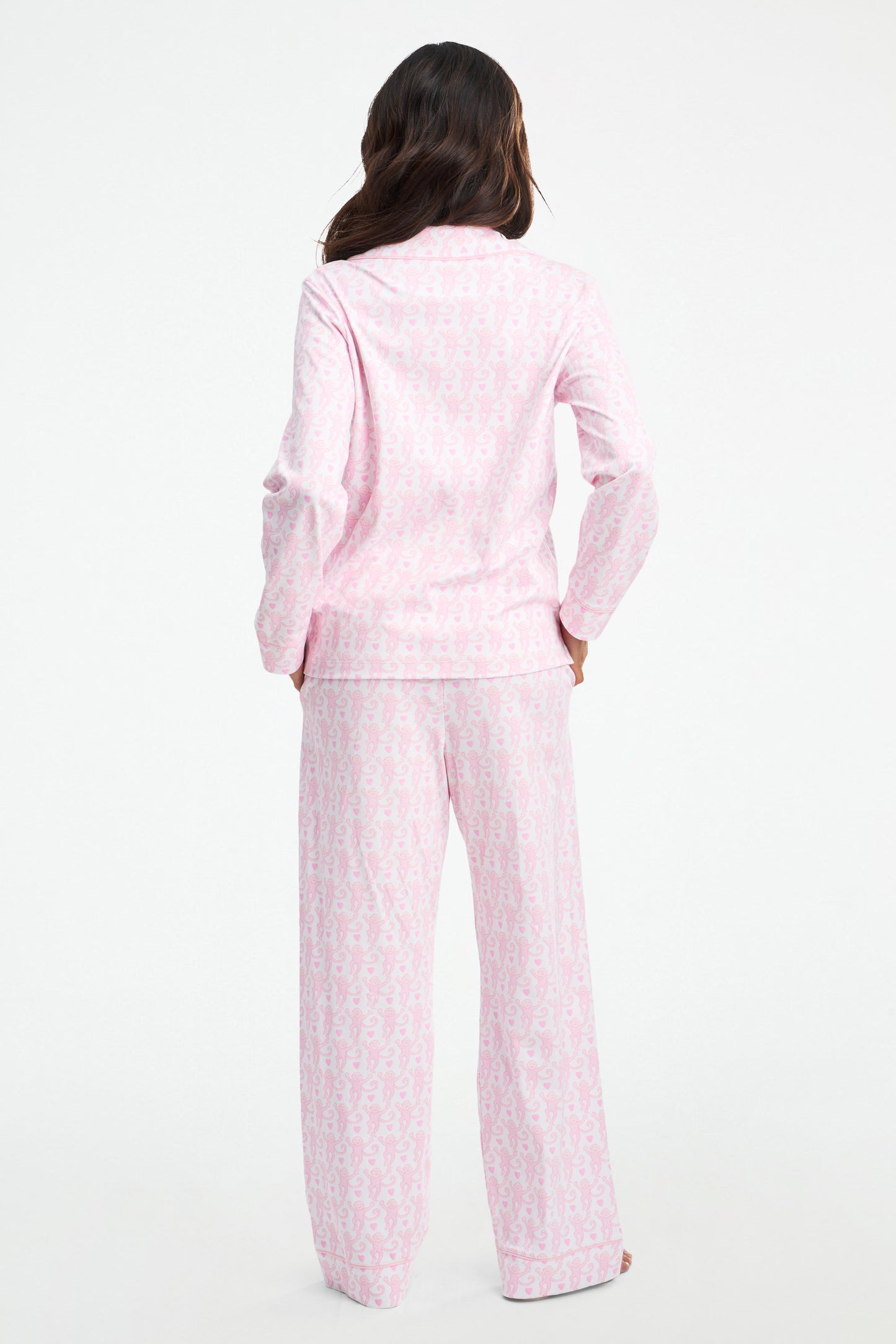 Lovely Monkey Long Sleeve Polo Pajamas view 6