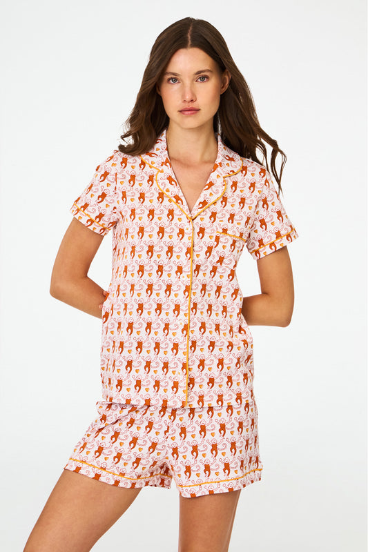 Campus Lovely Monkey Polo Pajamas view 1