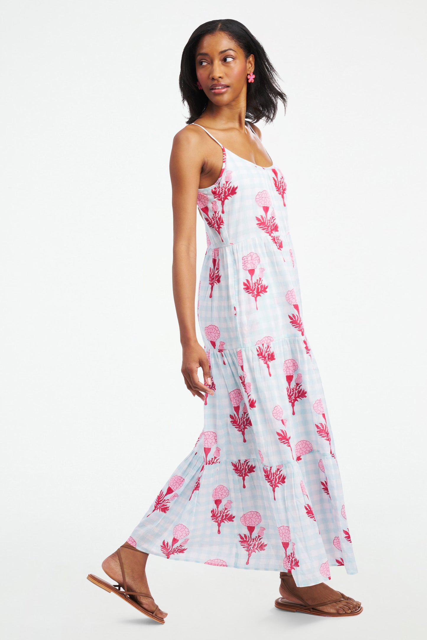 Marigold Gingham Dakota Dress view 4