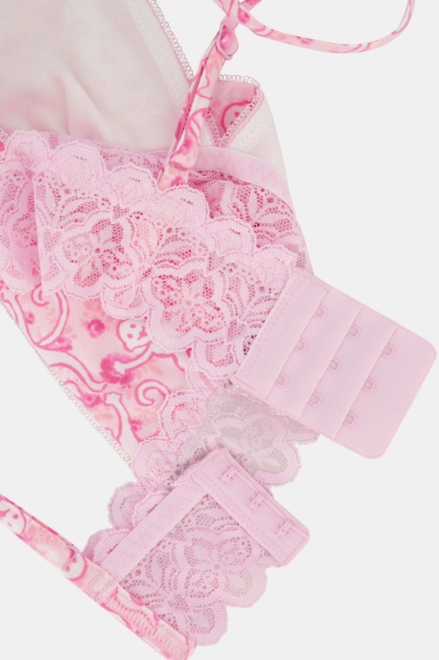 Roller Rabbit Pink Monkey Rosette Mercer Bralette view 11