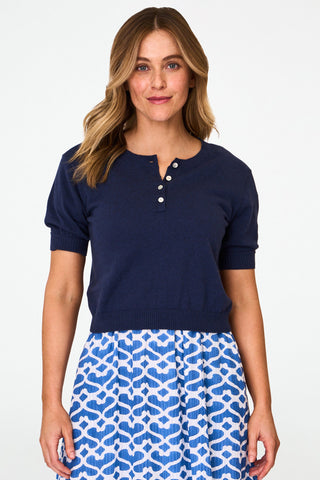 Roller Rabbit Navy Nadia Sweater