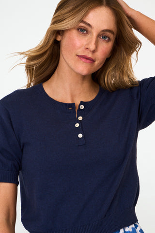 Roller Rabbit Navy Nadia Sweater