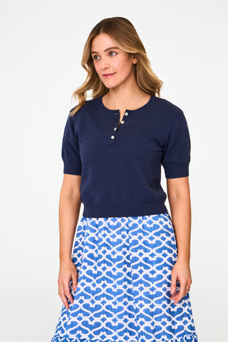 Roller Rabbit Navy Nadia Sweater