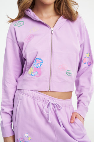 Perfect Plane Set Cropped Hoodie