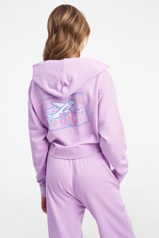 Perfect Plane Set Cropped Hoodie