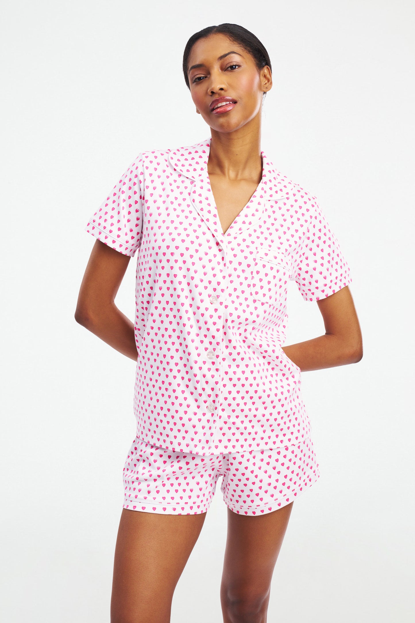 Hearts Polo Pajamas view 3