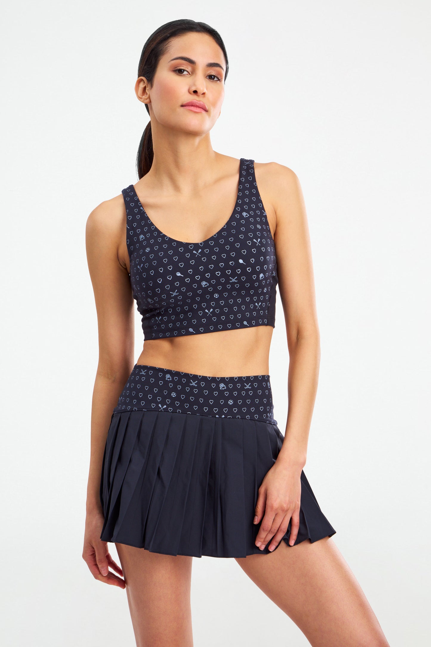 Sporty Hearts Caty Cropped Tank view 4