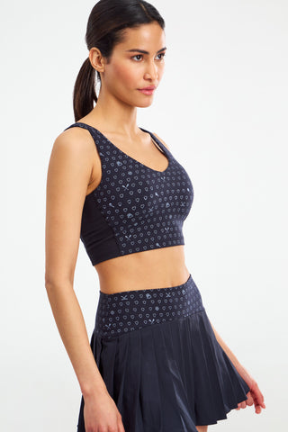 Sporty Hearts Caty Cropped Tank