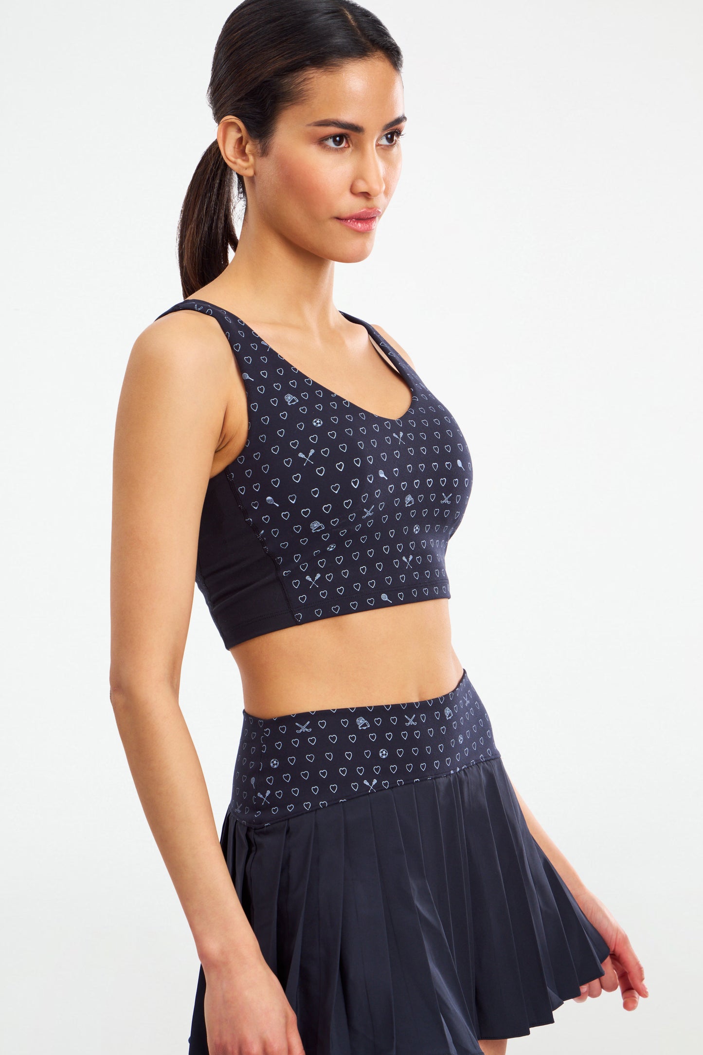 Sporty Hearts Caty Cropped Tank view 5