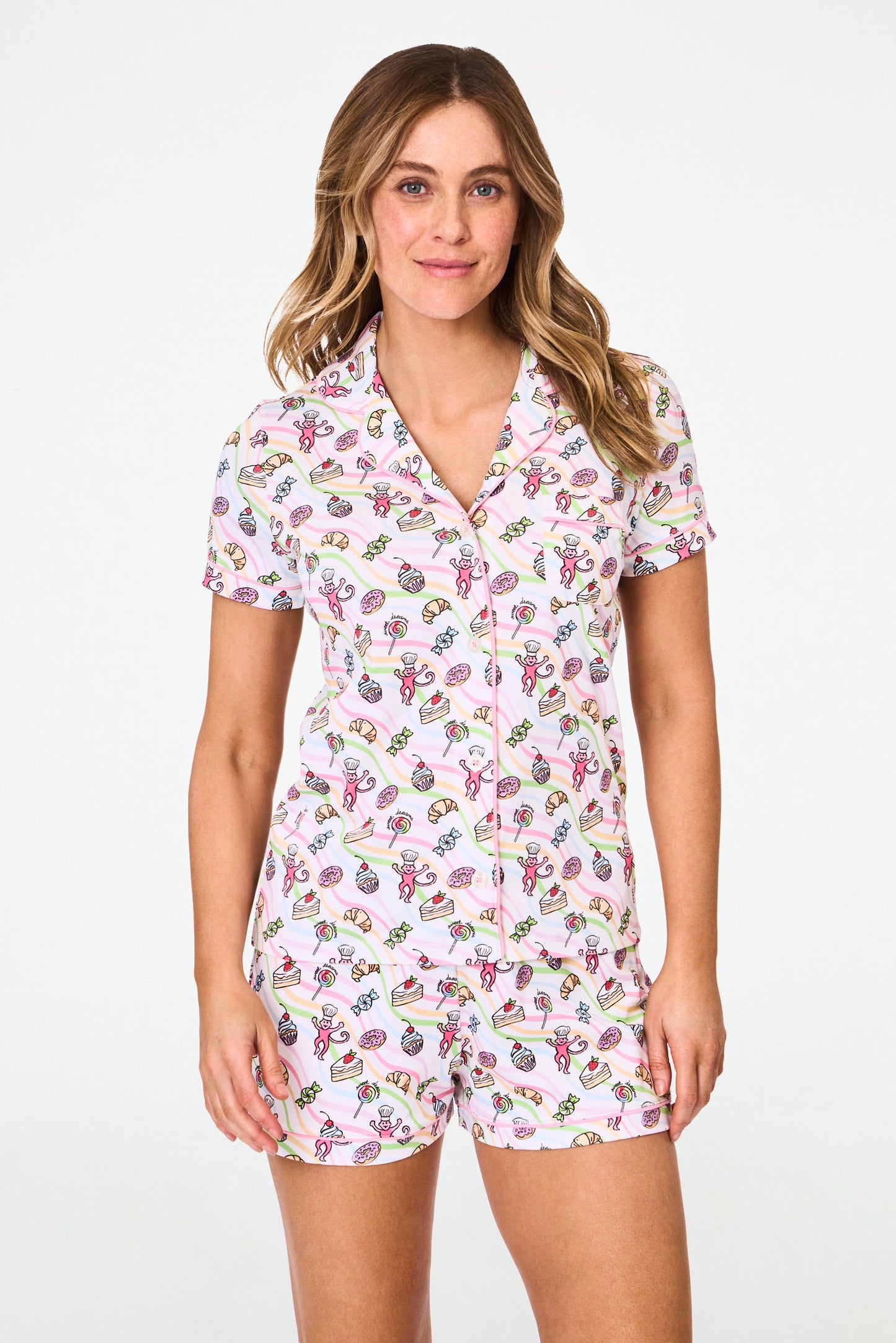 Roller Rabbit Sweet Dreams Swirl Polo Pajamas view 1