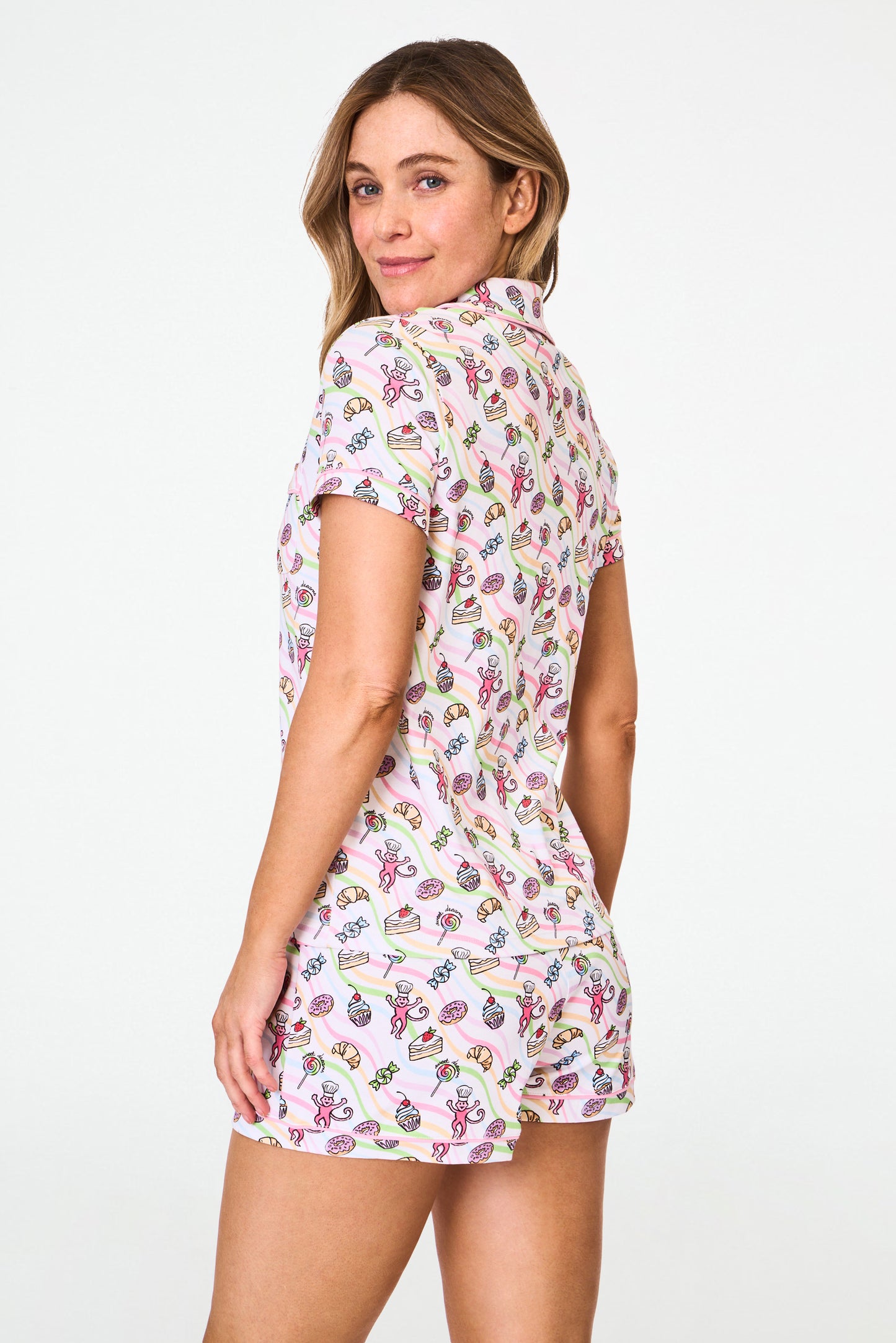 Roller Rabbit Sweet Dreams Swirl Polo Pajamas view 4