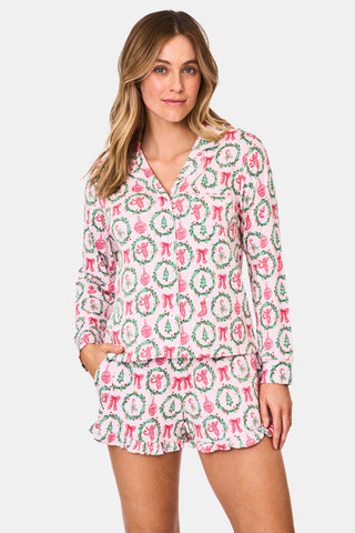 Roller Rabbit TIS THE SEASON HAYDEN PAJAMAS- PINK