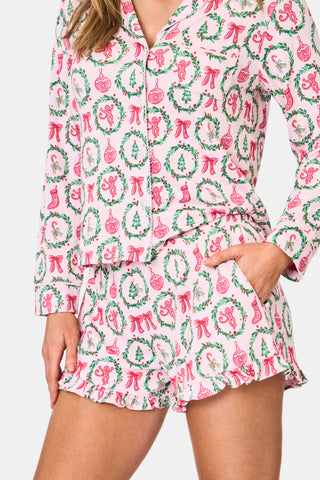 Roller Rabbit TIS THE SEASON HAYDEN PAJAMAS- PINK